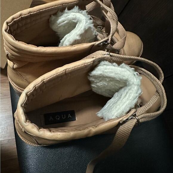 Aqua Glica leather combat boots size‎ 10B - Picture 5 of 7